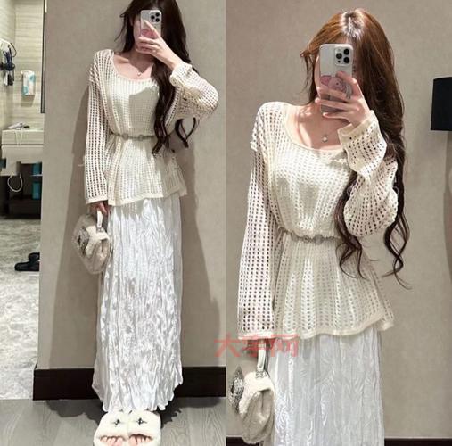 镂空针织衫搭配什么下装好看？配裙子裤子都好看！