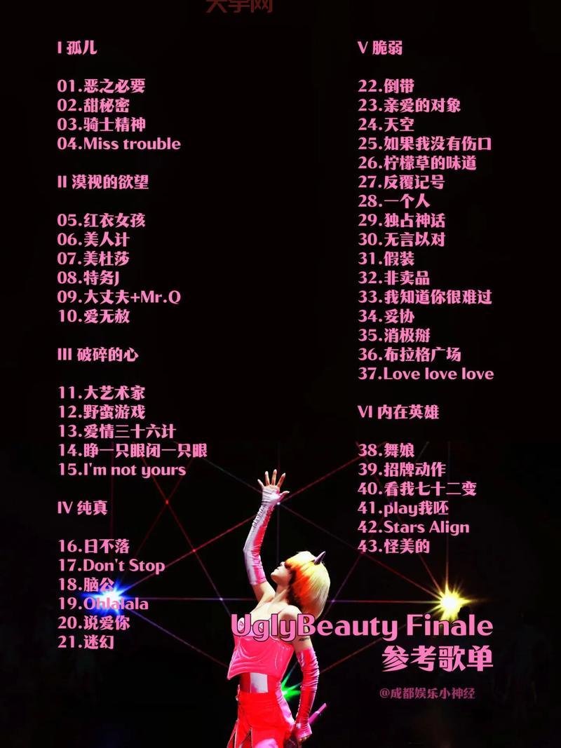 蔡依林演唱会歌单有吗？抢先看这里！