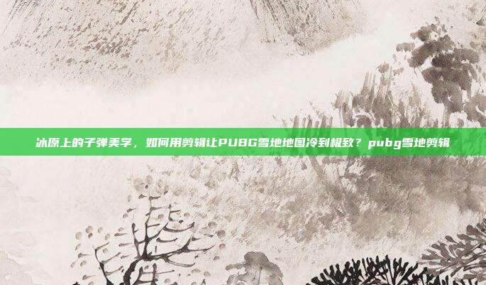 冰原上的子弹美学，如何用剪辑让PUBG雪地地图冷到极致？pubg雪地剪辑