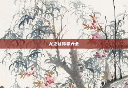 龙之谷称号大全