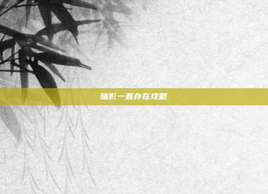 暗影一直存在攻略