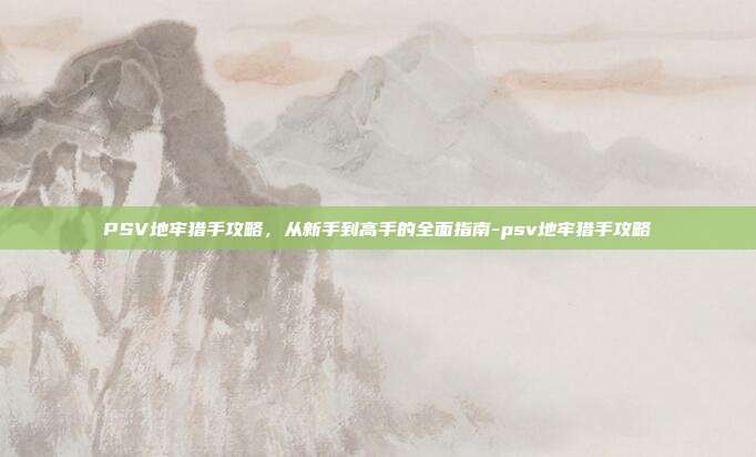PSV地牢猎手攻略，从新手到高手的全面指南-psv地牢猎手攻略