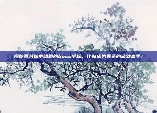 揭秘真封神中隐藏的boss坐标，让你成为真正的游戏高手！