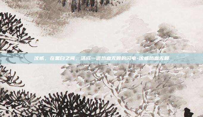 沈威,在黑白之间,活成一道热血无赖的闪电-沈威热血无赖
