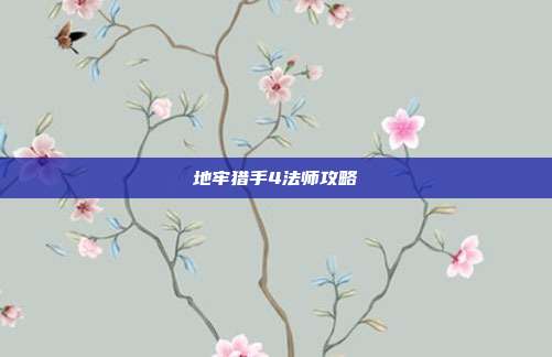 地牢猎手4法师攻略
