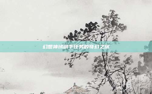 幻想神域副手任务的奇幻之旅