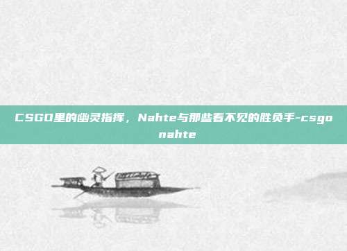 CSGO里的幽灵指挥,Nahte与那些看不见的胜负手-csgo nahte