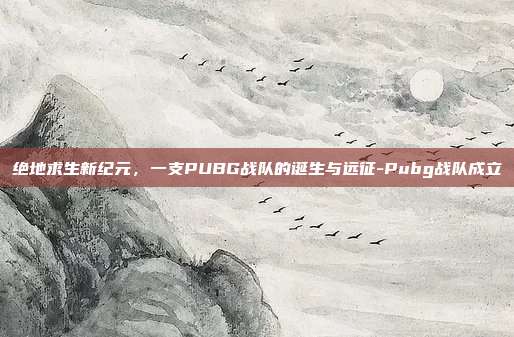 绝地求生新纪元，一支PUBG战队的诞生与远征-Pubg战队成立