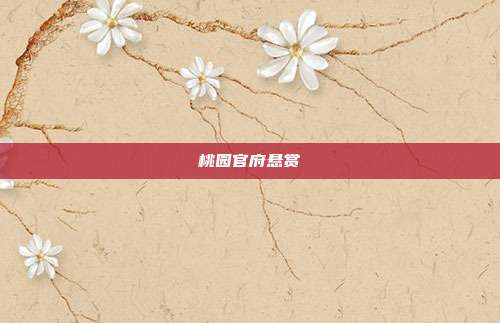 桃园官府悬赏
