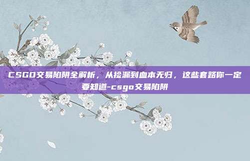 CSGO交易陷阱全解析，从捡漏到血本无归，这些套路你一定要知道-csgo交易陷阱