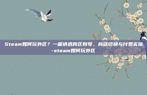 Steam如何玩外区?一篇讲透跨区账号、商店切换与付费实操-steam如何玩外区