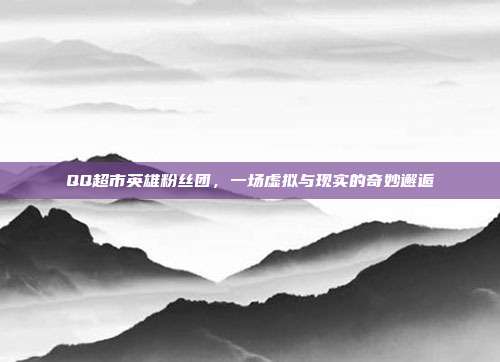 QQ超市英雄粉丝团,一场虚拟与现实的奇妙邂逅