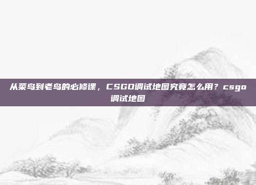 从菜鸟到老鸟的必修课,CSGO调试地图究竟怎么用?csgo调试地图