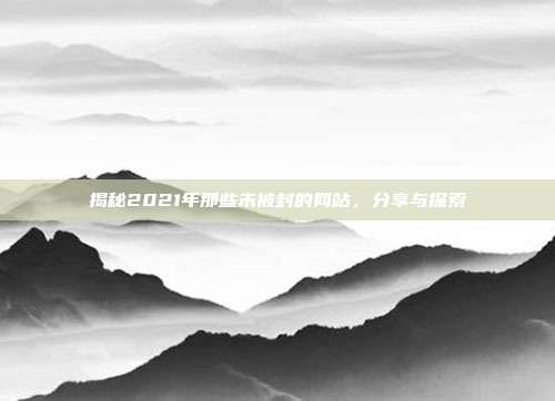 揭秘2021年那些未被封的网站,分享与探索