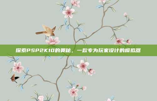 探索PSP2K10的奥秘,一款专为玩家设计的模拟器