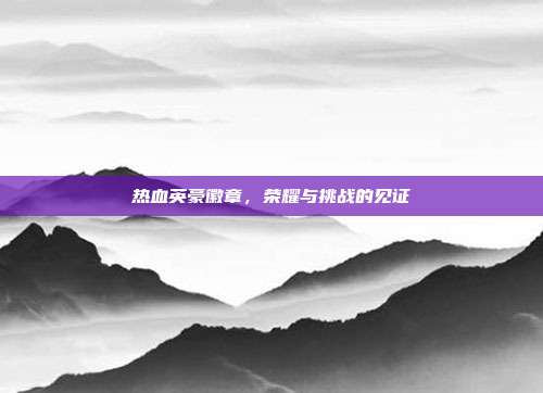 热血英豪徽章，荣耀与挑战的见证