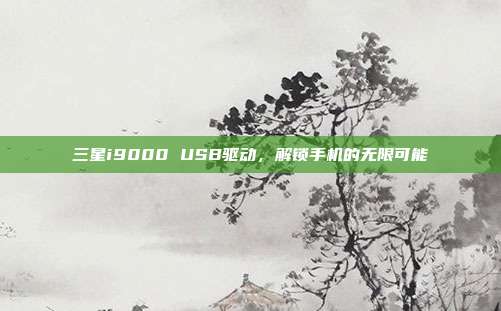 三星i9000 USB驱动，解锁手机的无限可能