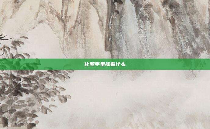 化鲸手里捧着什么