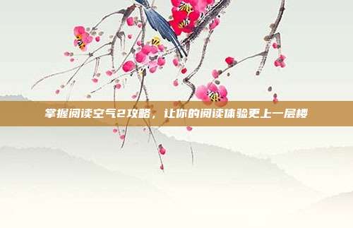 掌握阅读空气2攻略,让你的阅读体验更上一层楼