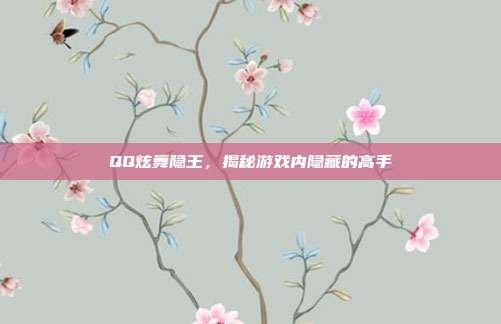 QQ炫舞隐王,揭秘游戏内隐藏的高手