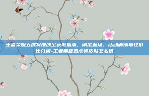 王者荣耀五虎将皮肤全获取指南，限定返场、活动解锁与性价比分析-王者荣耀五虎将皮肤怎么得