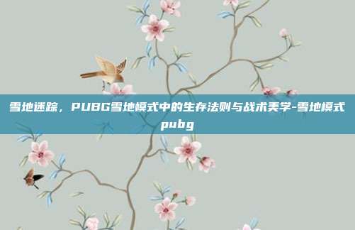 雪地迷踪，PUBG雪地模式中的生存法则与战术美学-雪地模式pubg