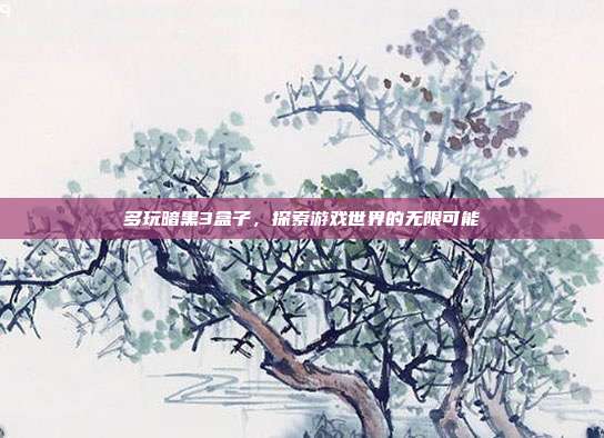 多玩暗黑3盒子，探索游戏世界的无限可能