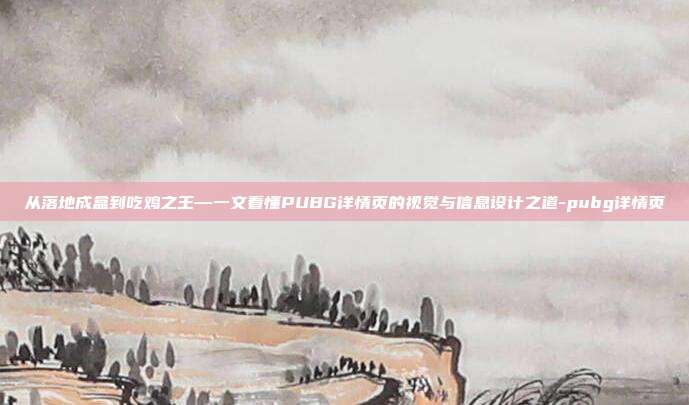 从落地成盒到吃鸡之王—一文看懂PUBG详情页的视觉与信息设计之道-pubg详情页