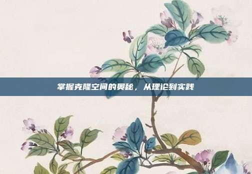 掌握克隆空间的奥秘,从理论到实践