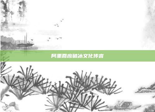 阿里回应破冰文化传言