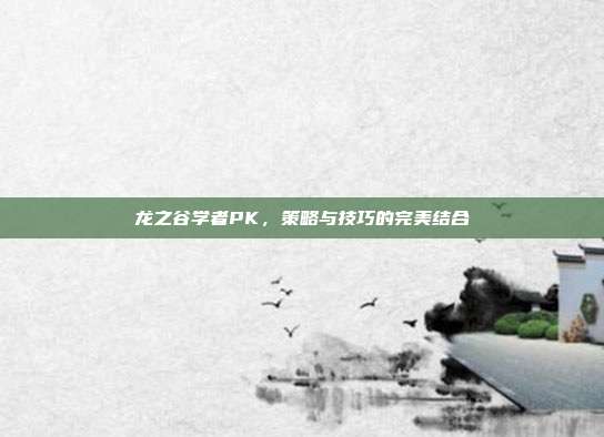 龙之谷学者PK,策略与技巧的完美结合