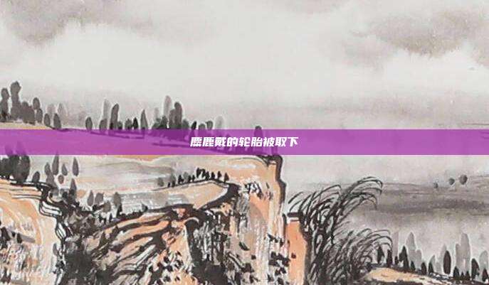 麋鹿戴的轮胎被取下