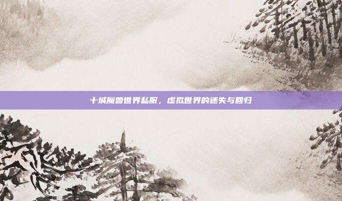 十城魔兽世界私服,虚拟世界的迷失与回归