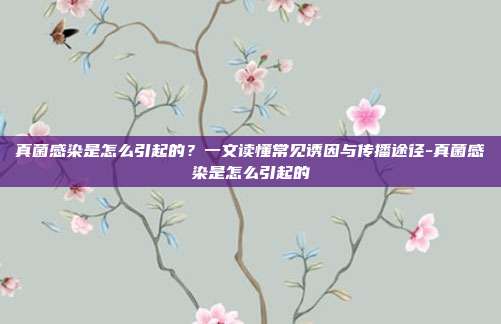 真菌感染是怎么引起的?一文读懂常见诱因与传播途径-真菌感染是怎么引起的
