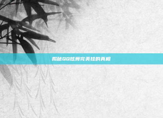 揭秘QQ炫舞完美挂的真相