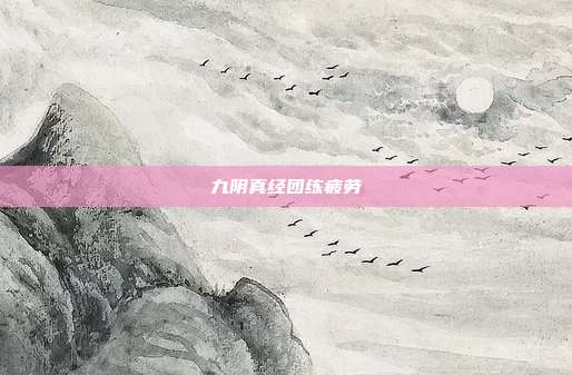 九阴真经团练疲劳