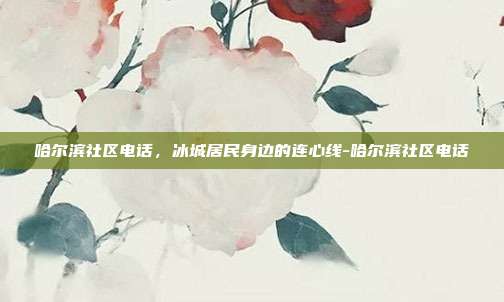 哈尔滨社区电话，冰城居民身边的连心线-哈尔滨社区电话