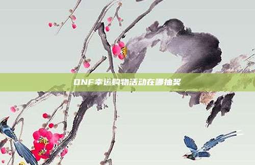DNF幸运购物活动在哪抽奖