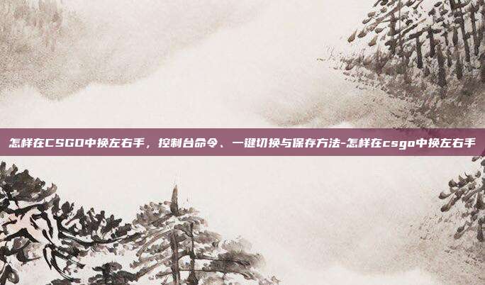 怎样在CSGO中换左右手,控制台命令、一键切换与保存方法-怎样在csgo中换左右手