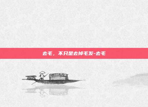 详细阅读:去毛,不只是去掉毛发-去毛 去毛,不只是去掉毛发-去毛