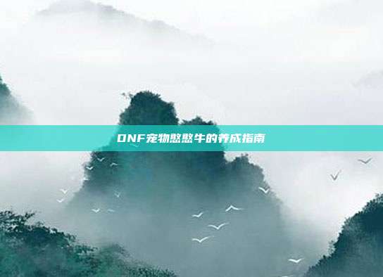 DNF宠物憨憨牛的养成指南