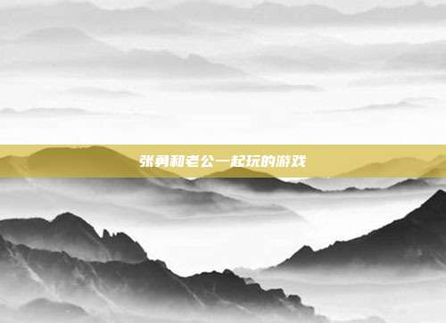 张勇和老公一起玩的游戏