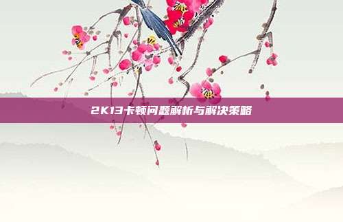 2K13卡顿问题解析与解决策略