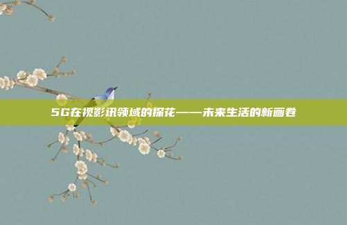5G在视影讯领域的探花——未来生活的新画卷