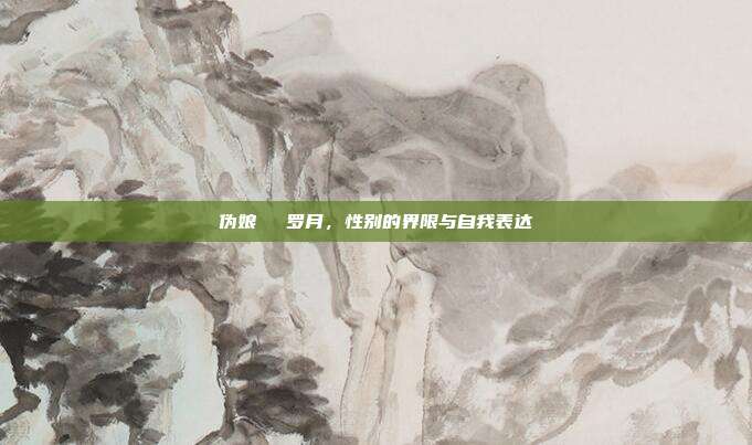 伪娘玥玥児罗月,性别的界限与自我表达