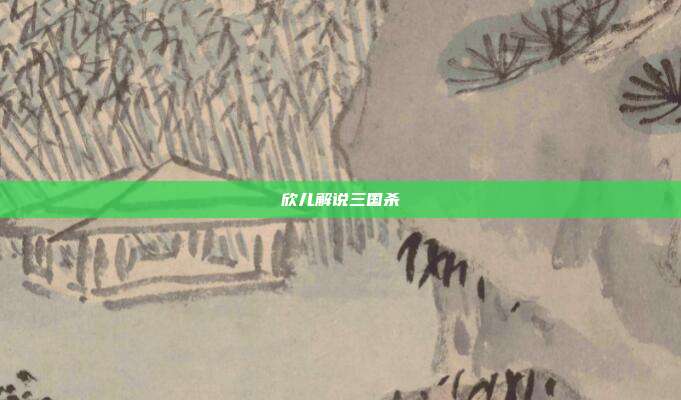 欣儿解说三国杀