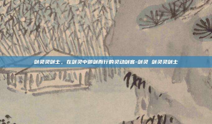 剑灵灵剑士,在剑灵中御剑而行的灵动剑客-剑灵 剑灵灵剑士