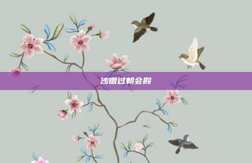 沙僧过朝会殿