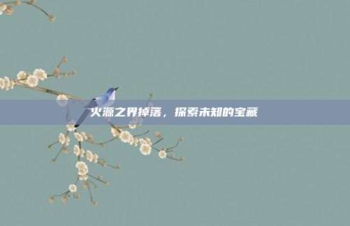 火源之界掉落,探索未知的宝藏