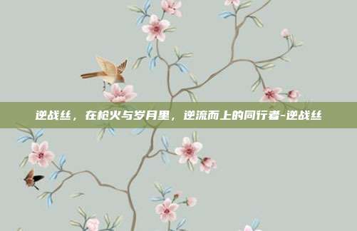 逆战丝,在枪火与岁月里,逆流而上的同行者-逆战丝